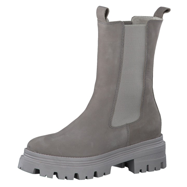Damen Elegante Stiefel Chelsea 1-25498-41 Grau 200 Grey Lede... 39