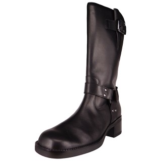 Damen Boots Stiefel Biker F-Weite 55.921 Schwarz 27 Antiksil... 38