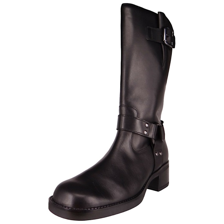 Damen Boots Stiefel Biker F-Weite 55.921 Schwarz 27 Antiksil... 38