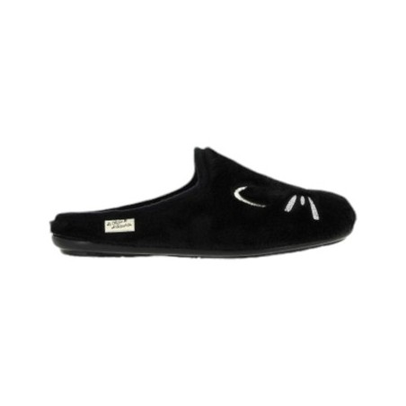 La Maison De L'espadrille  Hausschuhe MULE CHAT Maison de l'Espadrille NOIR 9012-7