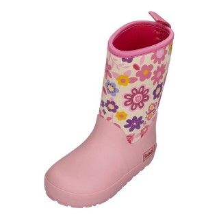 KOEL Neopren Wellie Barfußschuh Fuchsia Flowers