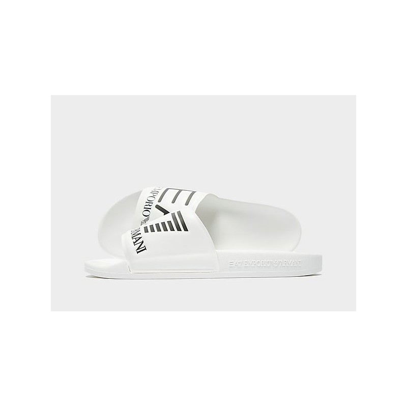 EA7 Emporio Armani Vis Slipper - White, White