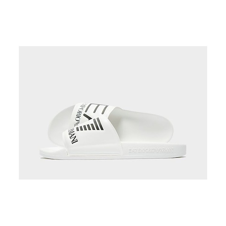 EA7 Emporio Armani Vis Slipper - White, White