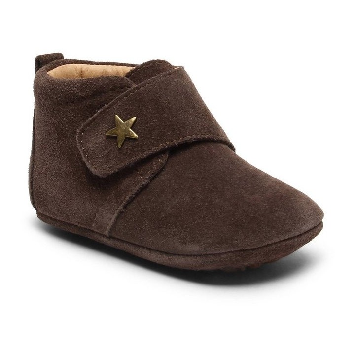 Bisgaard Bisgaard Baby Star Dark Brown Hausschuh