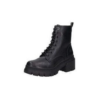 Dockers Schnür Boots Damen schwarz|schwarz
