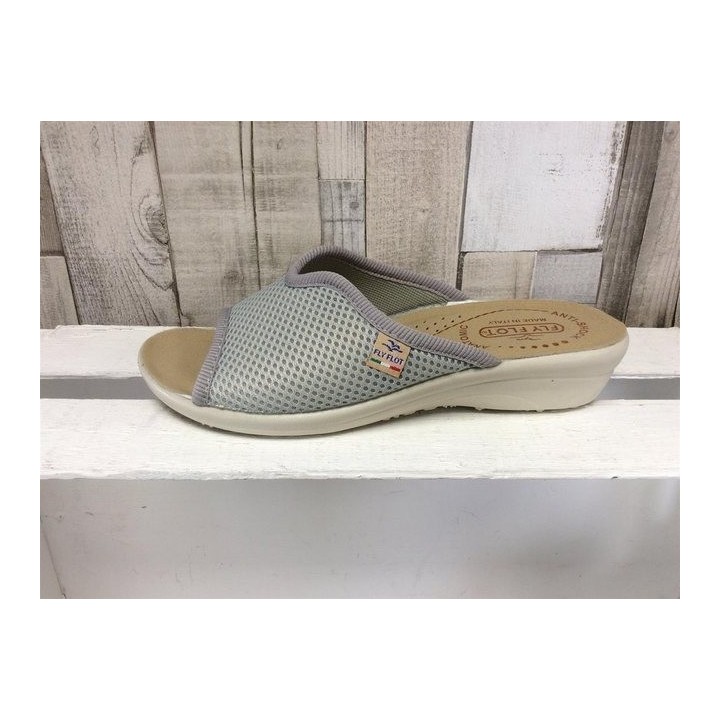 Fly Flot Fly Flot Damen Pantolette hellgrau Pantoffel