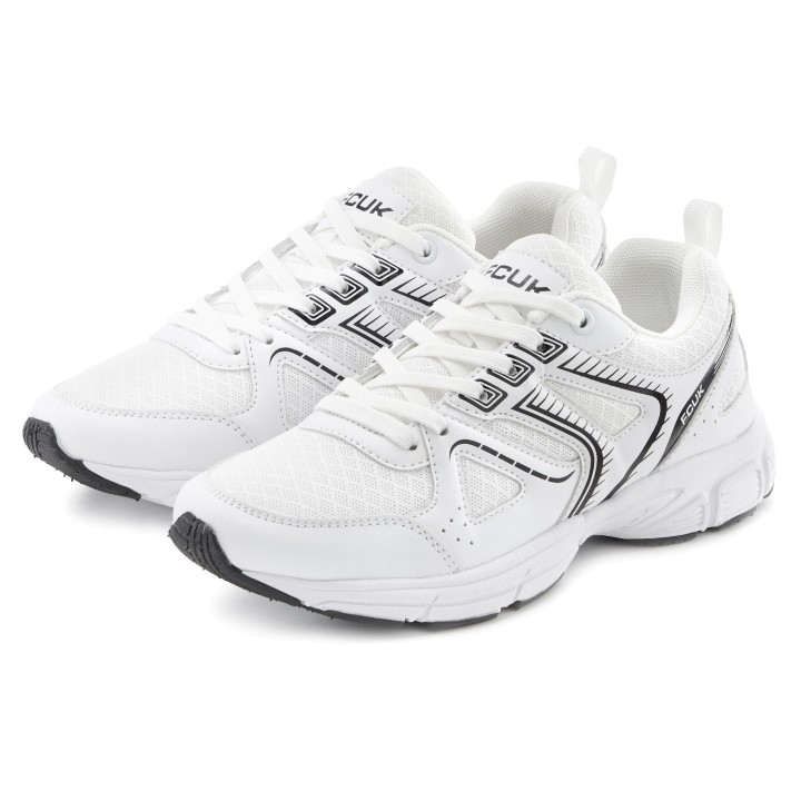 FCUK Sneaker, Freizeitschuh, Halbschuh mit ultraleichter flexibler Sohle VEGAN