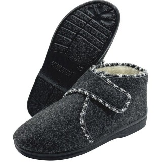 zelbut Winter Hausschuhe Filz Hüttenschuhe Schafwoll Gefüttert Pantoffeln Hausschuh Hausstiefel mit Schurwolle