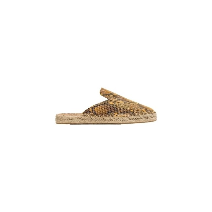 Paez  Espadrilles Mule W  - Print Snake Caramel