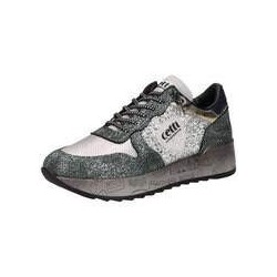 Cetti Plateau Sneaker Damen silber|silber