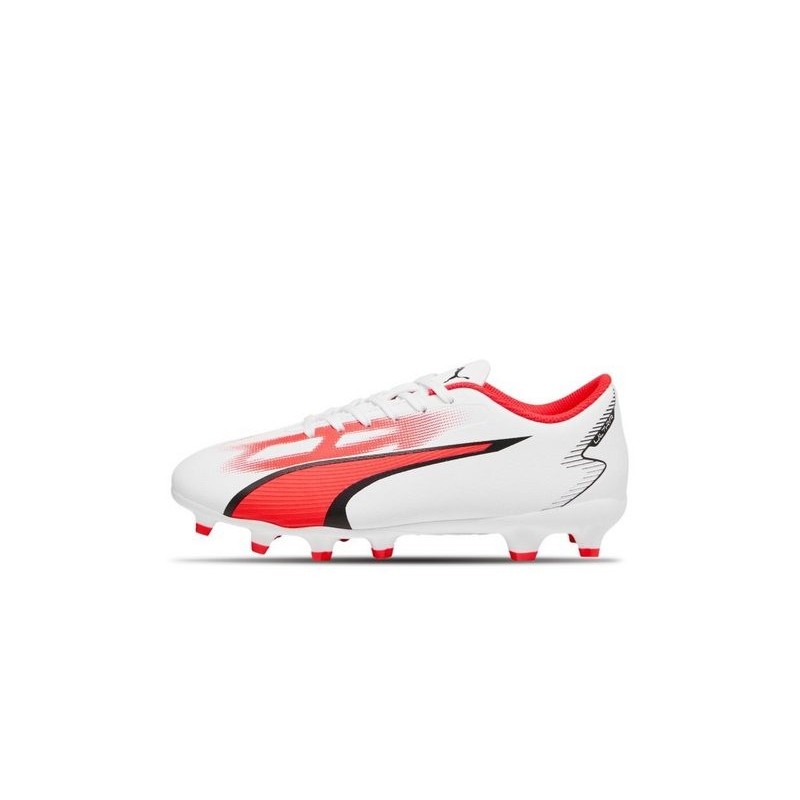 PUMA IP Ultra Play FG/AG Jr, weiß Fußballschuh
