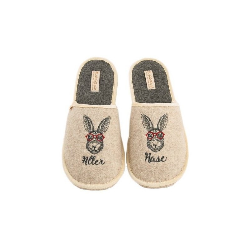 ADELHEID Alter Hase Filzpantoffel Pantoffel