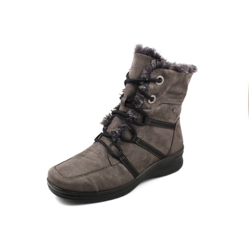 Schnürstiefelette gefüttert Grau 39