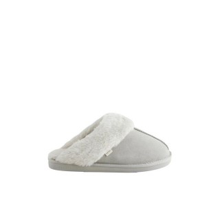 Next Veloursleder-Pantoffeln mit Kunstfell Hausschuh (1-tlg)