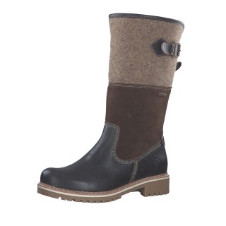 Damen Moonboots Stiefel  1-26432-21 Braun 302 Mocca Leder/Sy... 41