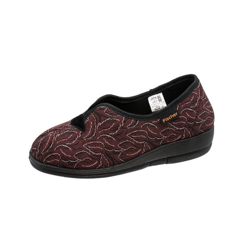 Fischer-Markenschuh Dora Hausschuh Microstretch, Textilfutter, Weite H, zum Schlupfen