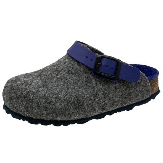 Fischer-Markenschuh Shetland Pantoffel aus Filz, mit Filzfutter, gepolstertes Fußbett