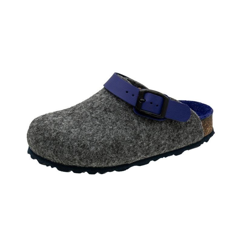 Fischer-Markenschuh Shetland Pantoffel aus Filz, mit Filzfutter, gepolstertes Fußbett
