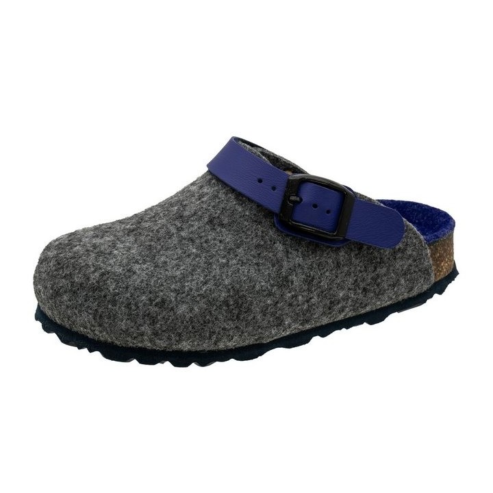 Fischer-Markenschuh Shetland Pantoffel aus Filz, mit Filzfutter, gepolstertes Fußbett