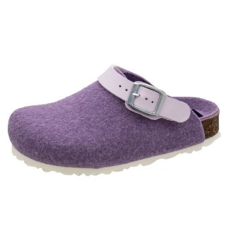 Fischer-Markenschuh Shetland Pantoffel aus Filz, mit Filzfutter, gepolstertes Fußbett