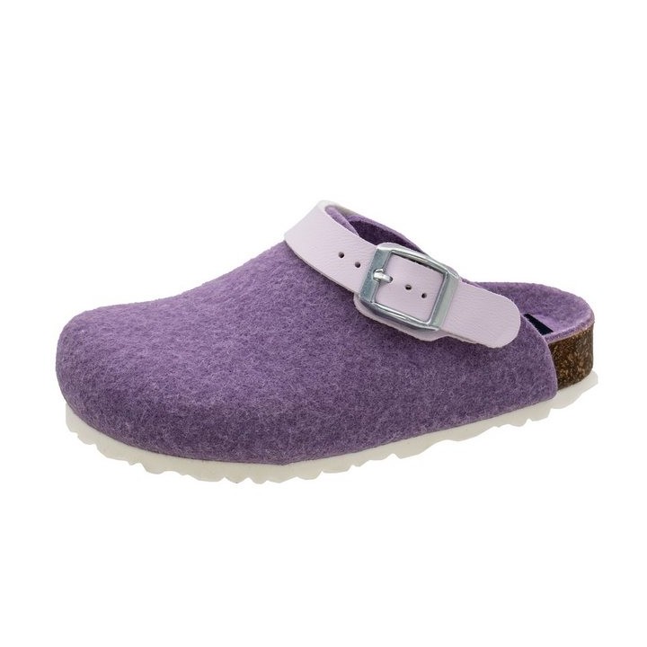 Fischer-Markenschuh Shetland Pantoffel aus Filz, mit Filzfutter, gepolstertes Fußbett