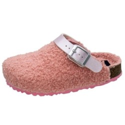 Fischer-Markenschuh Shetland Pantoffel aus Plüsch (Synthetik), Filzfutter, gepolstertes Fußbett