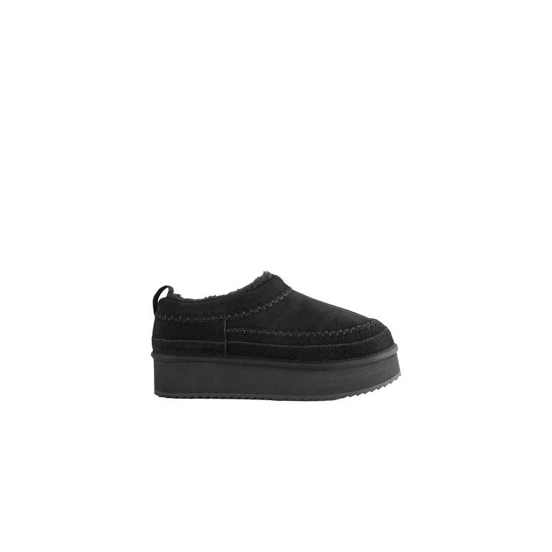 Next Forever Comfort® Leder-Schlupfschuhe, Borgfutter Slipper (1-tlg)