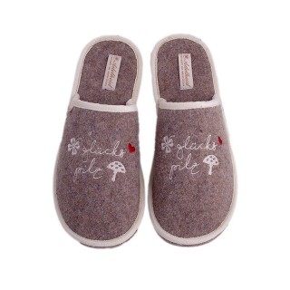 ADELHEID Glückspilz haselnuss Filzpantoffel Pantoffel