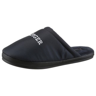 Tommy Hilfiger NYLON HILFIGER HOUSE SHOE Pantoffel, Casualmode, Hausschuh, Schlappen, Schlupfschuh mit Logoschriftzug