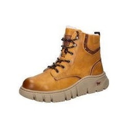Mustang Schnür Boots Damen gelb|gelb