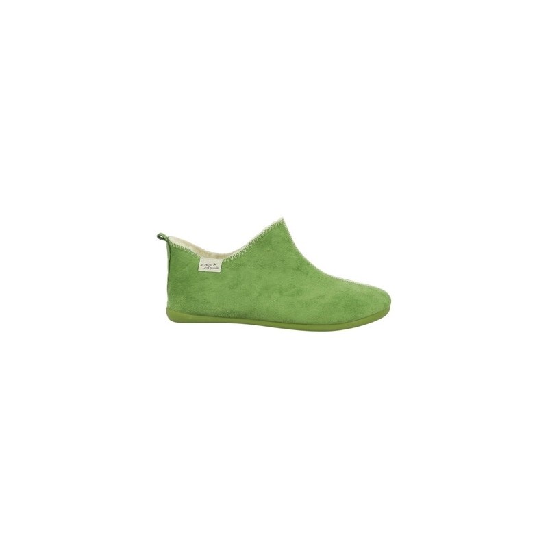 La Maison De L'espadrille  Hausschuhe BOTTILLON LAINE Maison de l'Espadrille VERT 6030-7