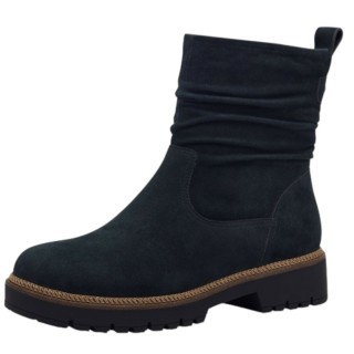 Damen Sportliche Stiefelette  1-25412-43 Blau 805 Navy Leder... 37