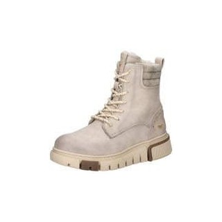 Mustang Schnür Boots Damen beige|beige|beige