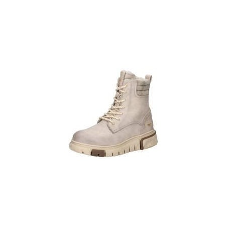 Mustang Schnür Boots Damen beige|beige|beige