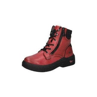 Mustang Schnürstiefelette Damen rot|rot