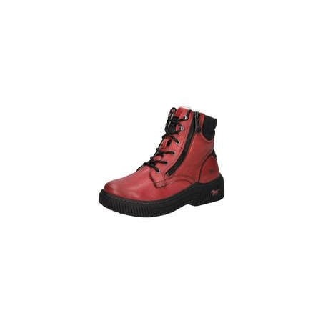 Mustang Schnürstiefelette Damen rot|rot