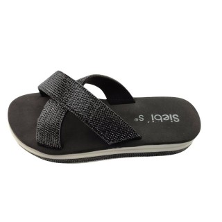 Siebi`s Siebi's Nizza Modische Strandschuhe Badeschuhe Pantoletten mit Plateau Badeschuh