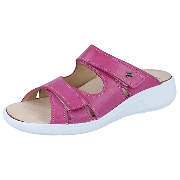 Finn Comfort Palau Damen Pantolette pink Leder 42