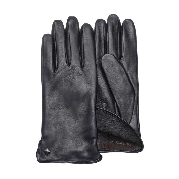 PEARLWOOD Lederhandschuhe »Meg«, dekorativer Rockstud - elastischer Bund - Seitenschlitz