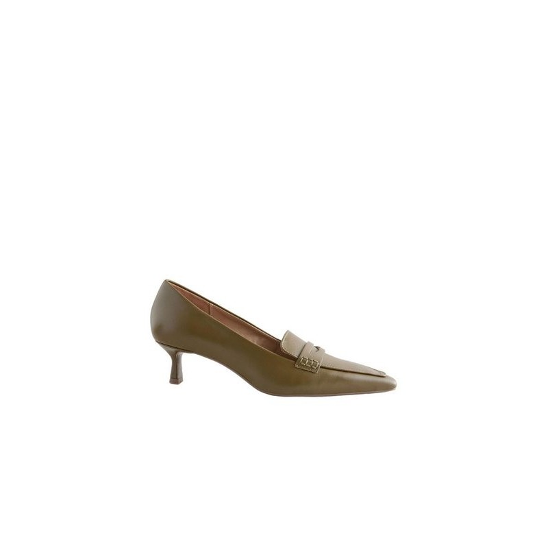 Next Forever Comfort® spitze Lederschuhe, Pfennigabsatz Loafer (1-tlg)