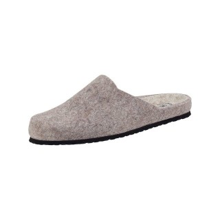 GEKA Natural Filz Clog beige Hausschuh