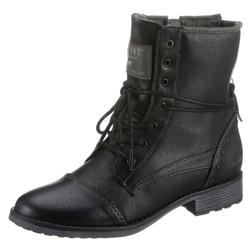 Mustang Shoes Schnürstiefelette, mit schaftumspielender Schnürung