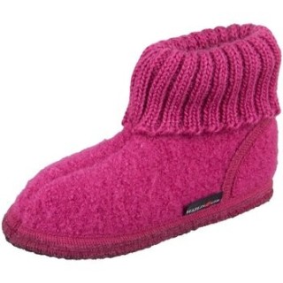 Haflinger  Pantoffeln Kinder Hüttenschuh Karl 631047-220 azalee Filz 631047-220