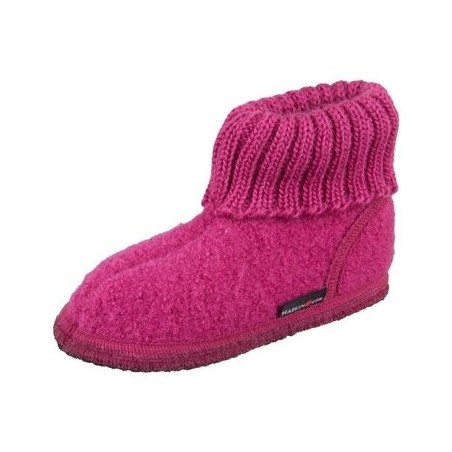 Haflinger  Pantoffeln Kinder Hüttenschuh Karl 631047-220 azalee Filz 631047-220