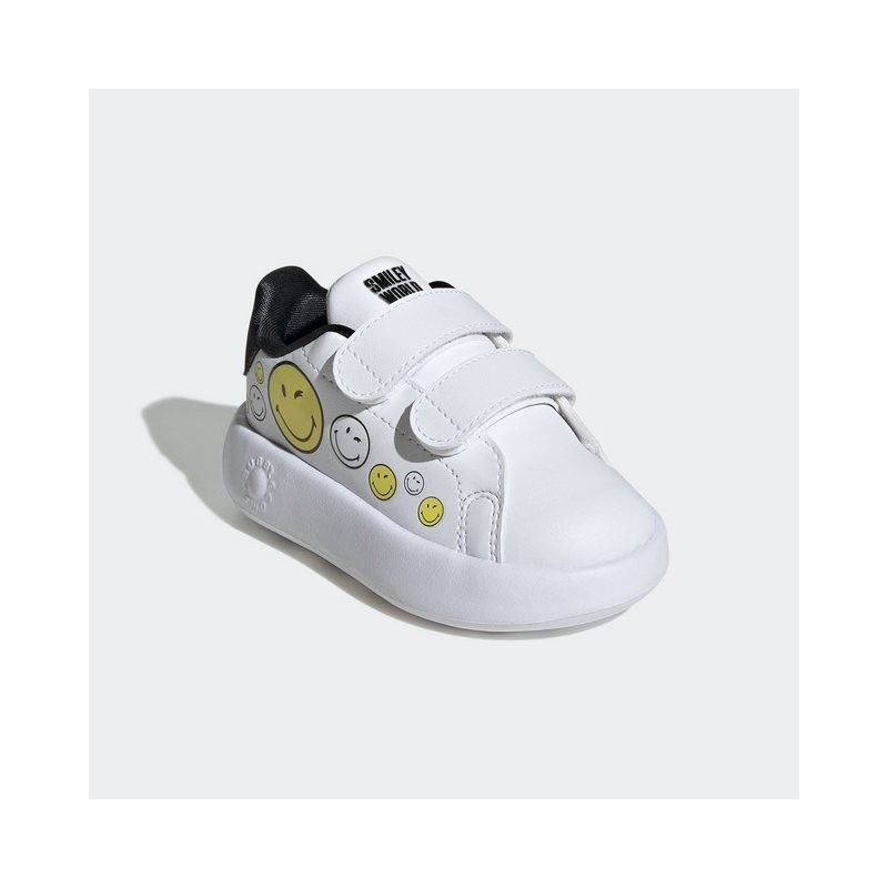 adidas Sportswear ADIDAS SMILEY ADVANTAGE KIDS Klettschuh Design auf den Spuren des adidas Stan Smith, für Kinder