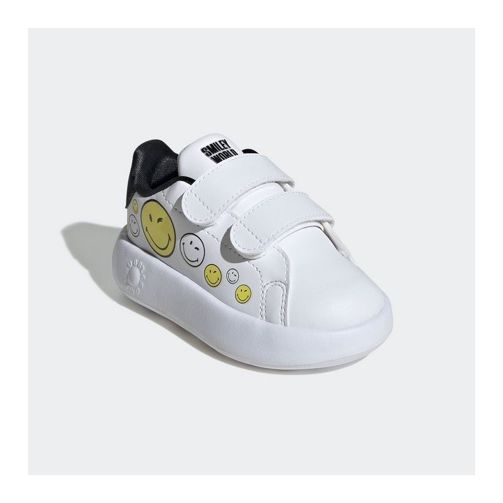 adidas Sportswear ADIDAS SMILEY ADVANTAGE KIDS Klettschuh Design auf den Spuren des adidas Stan Smith, für Kinder