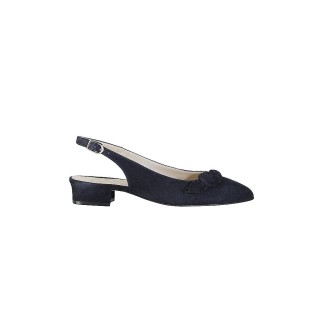 DIRNDL & BUA Trachtenschuhe - Pumps blau | 37