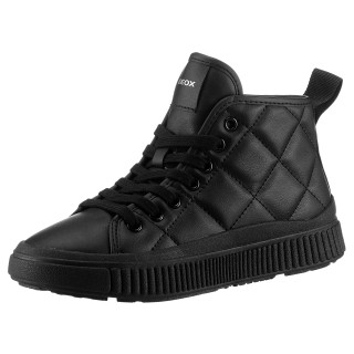 Geox Sneaker »J LAQUINNY GIRL B«, High Top Sneaker, Schnürboots, Freizeitschuh mit Reißverschluss