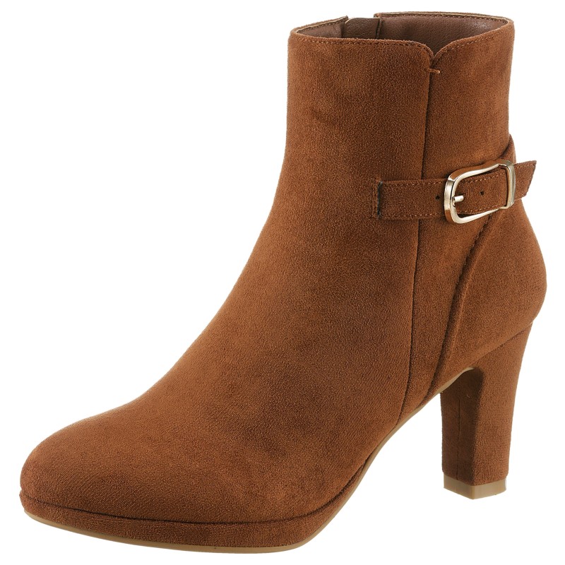 Aniston SHOES Stiefelette, Reißverschluss-Stiefelette, Trichterabsatz - NEUE KOLLEKTION