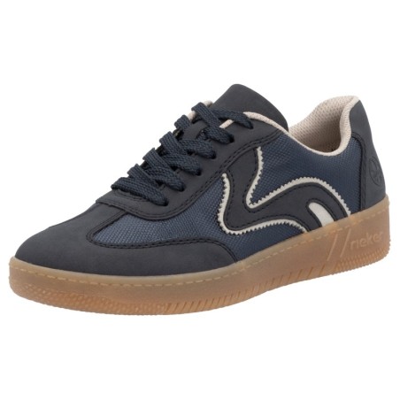 RIEKER Sport Plateausneaker, Freizeitschuh, Halbschuh, Schnürschuh in veganer Verarbeitung